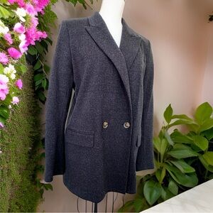 🌟Brooks Brothers Women's Blue/Gray Double-Breasted Jacket